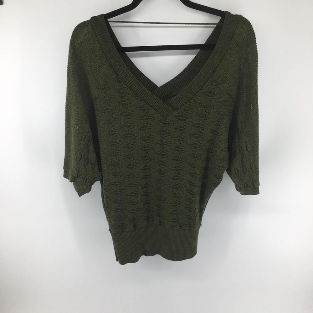 Cherry Knit USA V Neck Sweater